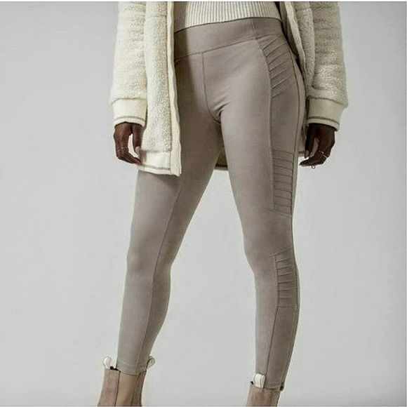 Athleta Pants - Athleta Delancey Gleam Moto Tight Leggings Size Small